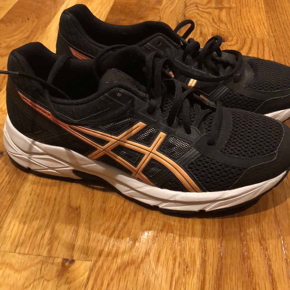 Asics Black and Copper/Gold Accent Women's Sneakers - Picture 3 of 3